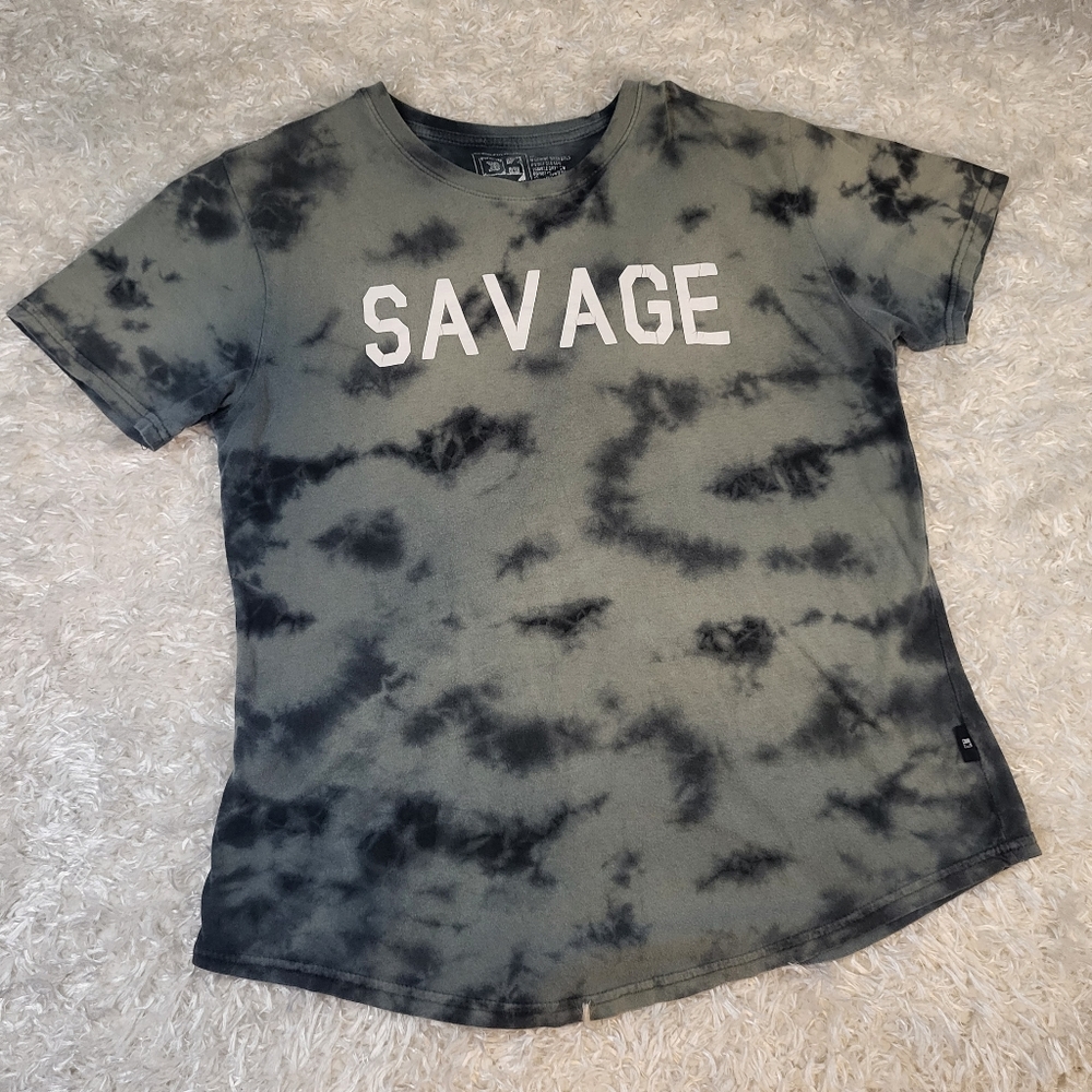 DK "Savage" Men's graphic T-shirt,  Green,  Small